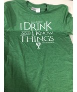 Game Of Thrones I Drink And I Know Things Green T Shirt Size L Large Sh1 - $9.89