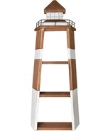Nautical Wood Lighthouse Shelf Decor Wooden Nautical Shelves Nautical Or... - £70.61 GBP