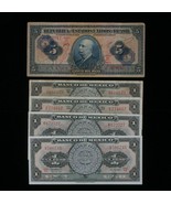 1942-1959 Brazil &amp; Mexico 5-Notes Currency Lot // Cruzeiros &amp; Pesos - $1,000.53 MXN