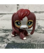 Littlest Pet Shop LPS #849 Brown Beagle Dog Blue Eyes - $9.89