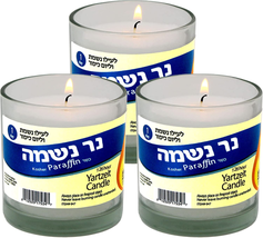 Yahrzeit Memorial Candles Ner Neshama 26 Hours Kosher Yizkor Yarzheit Candle 1 D - £15.63 GBP
