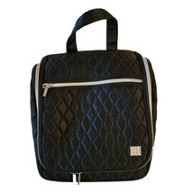 Caboodle Quilted Hanging Makeup Travel Tote Black Glam To Go Accessory Toiletry  - £15.82 GBP