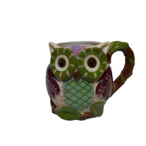 Pier 1 Imports “Olli The Owl” Large 3D Hand Painted 20 oz Coffee Mug Cup... - $13.46