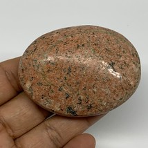 94.9g,2.5&quot;x1.9&quot;x1&quot;, Natural Orange Calcite Palm-Stone Crystal Polished Reiki, B1 - £6.29 GBP