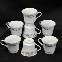 China Pearl Noel Xmas Cups Lot of 7 Black Back Stamp - £18.05 GBP