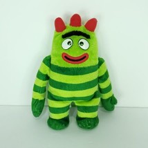 TY Yo Gabba Gabba Brobee Beanie Babies Plush 8&quot; Stuffed Animal Green Str... - £14.00 GBP