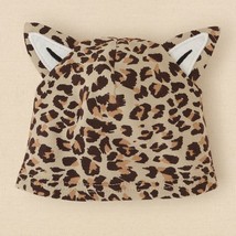 NEW NWT Girls The Children&#39;s Place Cheetah Hat with Ears Fits 0-6 Months - $111.83 MXN
