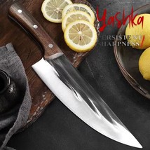 Chef Knife 8.2 Inch Hand Forged High Carbon Blade Butcher Slaughter Fish... - £22.86 GBP