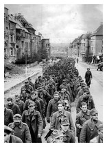 German Prisoners Of War Pow Being Marched Through The City Street 5X7 Photo - £6.77 GBP