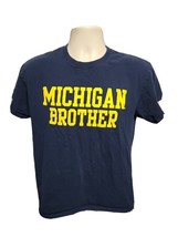 University of Michigan Brother Adult Medium Blue TShirt - £11.87 GBP