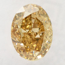 Oval Shape Diamond Loose Natural Fancy Brown Color SI2 1.02 Carat IGI Certified - £1,163.06 GBP