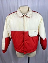 Vintage 1980&#39;S Steep Slopes Retro Ski Snowboard Puffer Jacket Size Large - £29.95 GBP