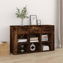 Modern Wooden Large Sideboard Storage Cabinet Unit With 3 Drawers &amp; Shelves  - £83.14 GBP+