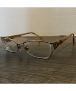 Safilo Italy Eyeglasses Frame Only 01N5 Women&#39;s Rectangle Gold / Tan 130 - $54.61 CAD