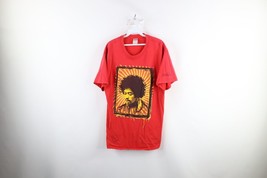 Vintage Y2K 2004 Mens Large Distressed Jimi Hendrix Sunburst Art T-Shirt Red - £46.70 GBP