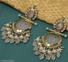 Jewel Kundan And Pearl Finishing Earring Kundan Jewelry Set Indian Cheapest - £16.00 GBP