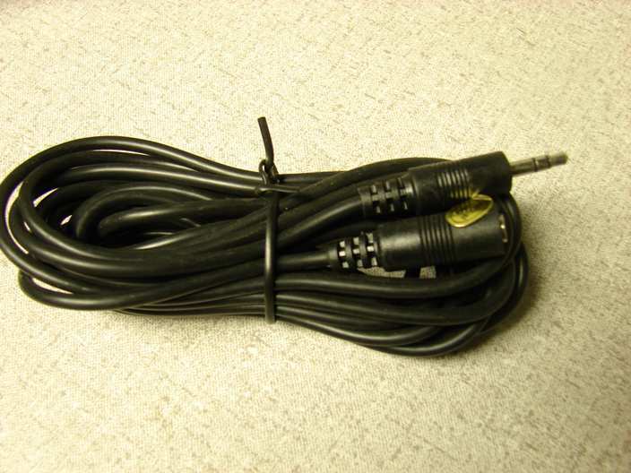 Speaker/headphone extension cable 12&#39; 3.5mm male/female mini phone male ... - $6.19