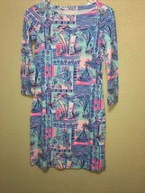 Lilly Pulitzer Sophie UPF 50 Whisper Blue Jersey Tunic Dress SZ XXS NEW - £138.34 GBP