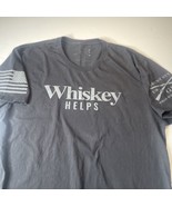 Grunt Style t shirt Men Sz 2XL? Whiskey Helps Black Tag Faded Read Measu... - £13.12 GBP