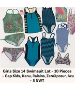 LOT OF GIRLS BATHING SUITS SIZE 14 - $548.99 MXN