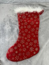 Christmas Stockings Traditional Red/White and Red with Silver Glitter Sn... - $99.98