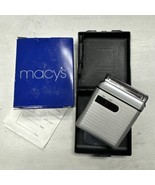 Vintage Rare Macy’s Battery Shaver In Case Travel Portable Size Made In ... - $38.41 CAD