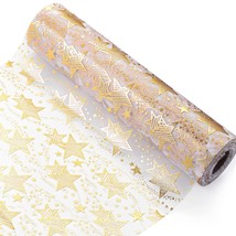 11Inch X 49Ft Table Runner Roll, Party Table Runner Gold Hot Stamping St... - £19.95 GBP