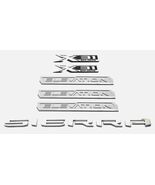 6Pc Door Rear Elevation Sierra Bed X31 Emblems 2019-2023 Sierra 1500 Chrome - $249.99