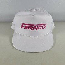 Mens Trucker Hat White Snapback OS Mohrs Brand Fernco System - $8.87