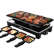 Raclette Grill Electric Grill Table Portable 2 In 1 Korean Bbq Grill Ind... - $162.99