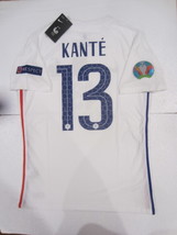 N&#39;Golo Kante France Euro 20/21 Match Slim White Away Soccer Jersey 2020-2021 - £79.92 GBP