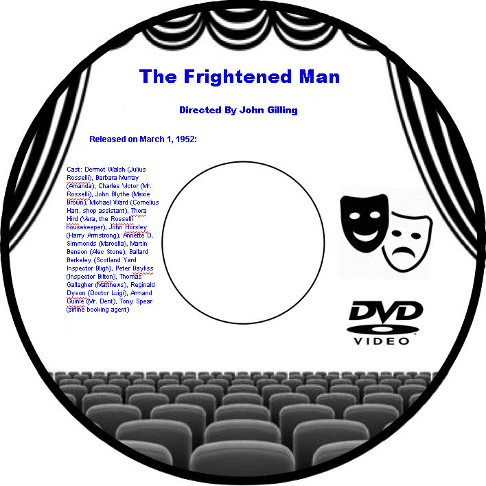 The Frightened Man 1952 DVD Film Drama John Gilling Dermot Walsh Barbara