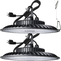 Lightdot 2Pack 100W LED High Bay Light for Shop/Garage/Barn, 5000K, ETL ... - $181.99