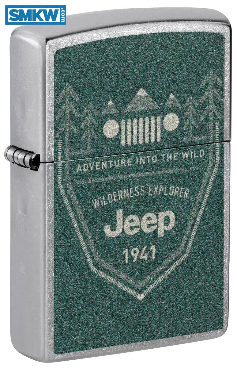 Cool Jeep Wilderness Explorer Design, Street Chrome Zippo Lighter - $23.70