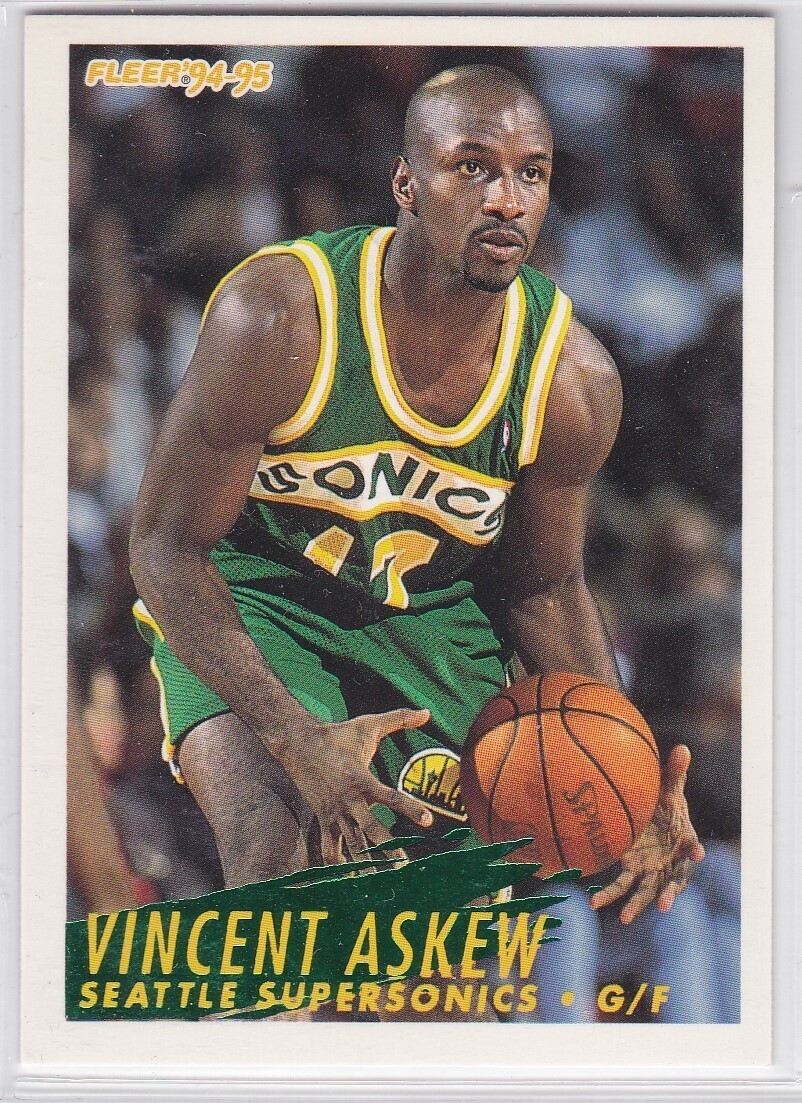M) 1994-95 Fleer Basketball Trading Card - Vincent Askew #210 - $1.97