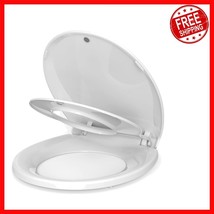 Quality Round Toilet Seat with Built-in Toddler Ring - Fits Standard Toi... - $958.09 MXN