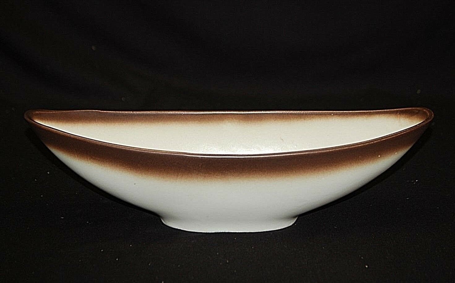 Vintage Stanford Sebring Ohio Art Pottery Canoe Console Bowl Planter Cen... - $34.64
