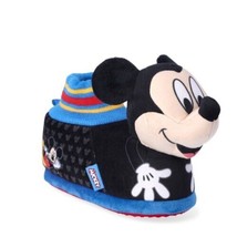 Disney Mickey Mouse Boys Slippers Sz 11-12 Skid Resistant Soles - $15.94
