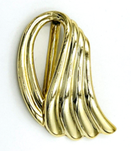 Vintage Signed Piscitelli Gold Tone Scarf Clip - £14.24 GBP