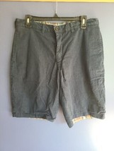 Polo Ralph Lauren Shorts Men Size 32 Blue Reversible Plaid Chino Preppy Logo - £12.49 GBP