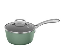 Cuisinart Classic GreenChef 2qt Saucepan with Cover Holiday Green   NEW - £43.51 GBP