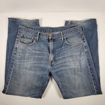 Levi&#39;s 569 Jeans Size 36x34 Mens Blue Denim Dark Wash Light weight - $19.96