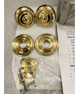 PERIOD BRASS~ Solid Polished Brass Round Door Knob Handle 6952-03~Coloni... - $74.39 CAD