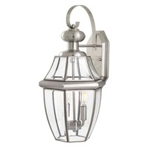 Hampton Bay Highstone 2-Light Hardwired Outdoor Large Coach Light Wall Sconce - £29.94 GBP