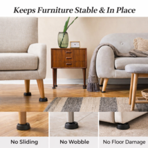 4-Pack Anti Slip Furniture Pad Cups for Chairs &amp; Tables Noise &amp; Floor Pr... - $11.83