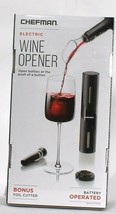 1 Ct Chefman Electric Wine Opener 4 Piece All In One Set 80 Bottle Battery Life