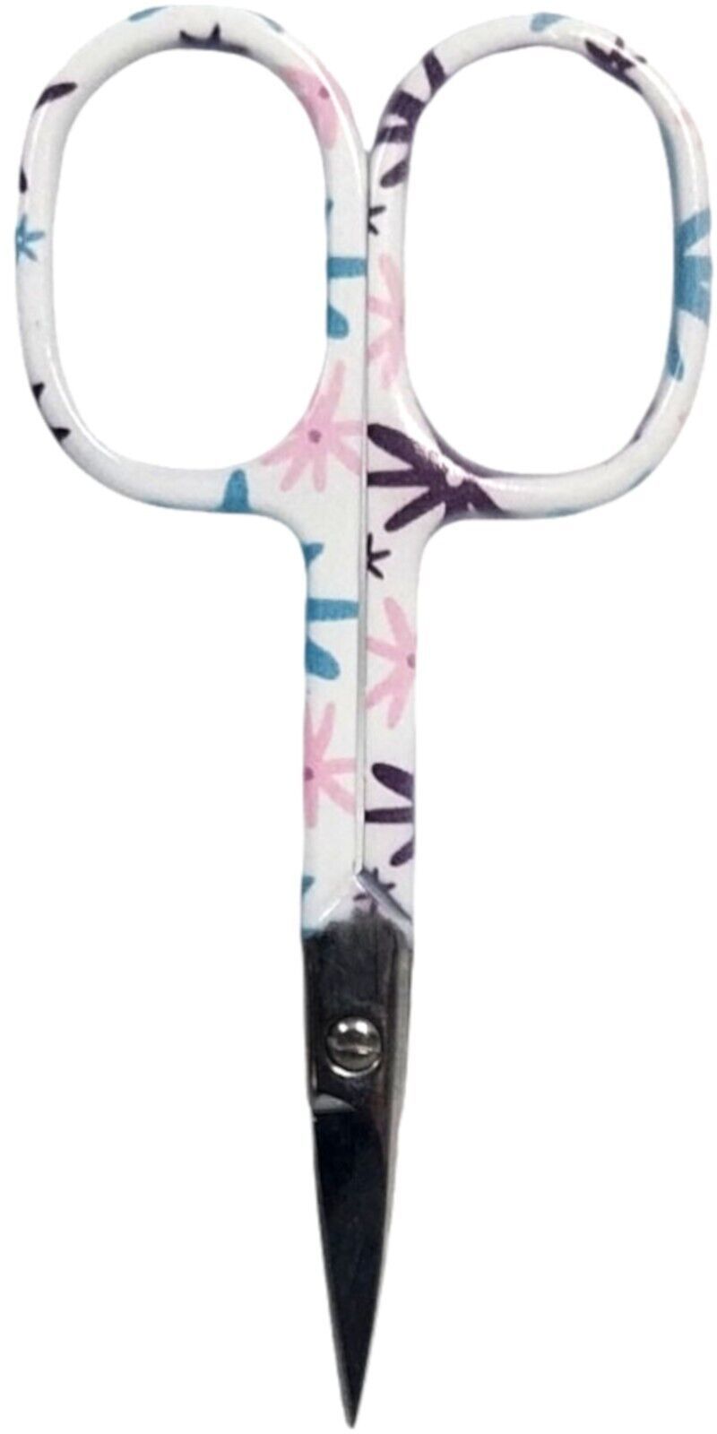 White Floral design 3 3/4&quot; Embroidery Scissors - $4.95