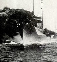 US Destroyer Throws Up Smoke Screen 1919 WW1 World War 1 Military Print ... - $29.99