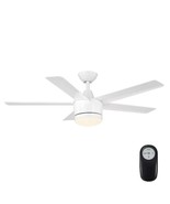 Home Decorators Merwry 48 in. LED Indoor White Ceiling Fan w/ Light Kit ... - £75.58 GBP