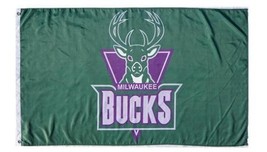 Milwaukee Bucks Team US Flag 3X5Ft Polyester Banner USA Digital Print - $16.00